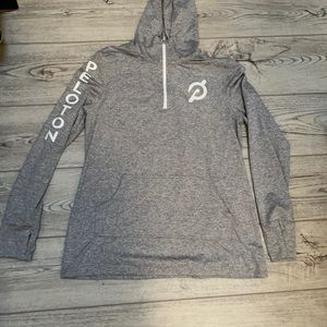 Peloton Women’s Grey 1/4 Zip Hoodie